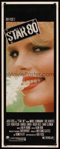 8w485 STAR 80 insert '83 super close up of sexy Mariel Hemingway as Dorothy Stratten, Bob Fosse!
