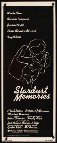 8w490 STARDUST MEMORIES insert '80 directed by Woody Allen, cool star constellation art!