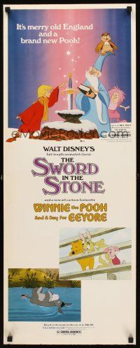 8w516 SWORD IN THE STONE/WINNIE POOH & A DAY FOR EEYORE insert '83 Disney cartoon double-bill!