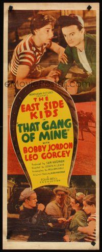 8w530 THAT GANG OF MINE insert '40 Clarence Muse, Dave O'Brien & East Side Kids!
