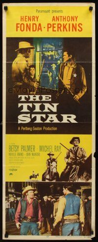 8w543 TIN STAR insert '57 Henry Fonda & Anthony Perkins, directed by Anthony Mann!
