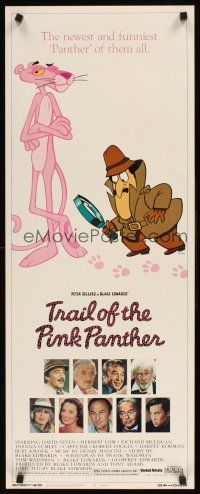 8w550 TRAIL OF THE PINK PANTHER insert '82 Peter Sellers, Blake Edwards, cool cartoon art!
