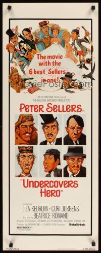 8w559 UNDERCOVERS HERO insert '75 Peter Sellers in the movie with the 6 best Sellers in one!