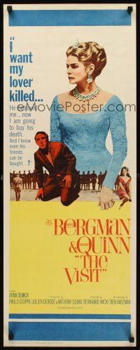 8w571 VISIT insert '64 Ingrid Bergman wants to kill her lover Anthony Quinn!