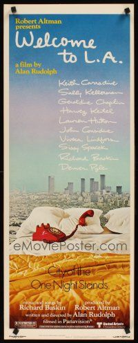 8w582 WELCOME TO L.A. insert '77 Alan Rudolph, Robert Altman, City of the One Night Stands!
