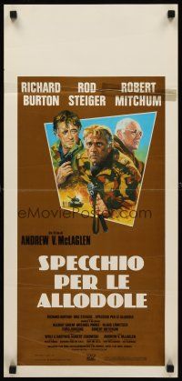 8w641 BREAKTHROUGH Italian locandina '79 Andrew McLaglen directed, Richard Burton & Robert Mitchum!