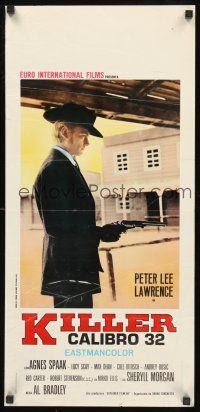 8w700 KILLER CALIBER 32 Italian locandina '67 Brescia's Killer Calibro 32, Peter Lee Lawrence!