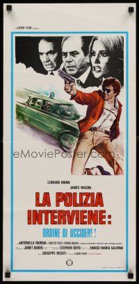 8w705 LEFT HAND OF THE LAW Italian locandina '75 Rosati's La Polizia interviene: ordine di uccidere