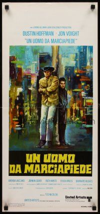 8w722 MIDNIGHT COWBOY Italian locandina R80 Dustin Hoffman, Jon Voight, John Schlesinger classic!