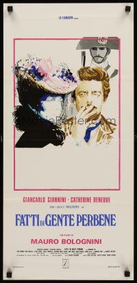 8w725 MURRI AFFAIR Italian locandina '74 Fatti di gente perbene, Giannini & Catherine Deneuve!