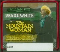8x106 MOUNTAIN WOMAN glass slide '21 great close image of pretty Pearl White!