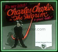 8x120 PILGRIM glass slide '23 wonderful full-length image of Charlie Chaplin!