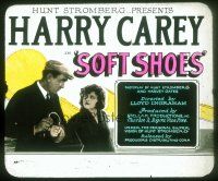 8x142 SOFT SHOES glass slide '25 sheriff Harry Carey puts pretty Lillian Rich in handcuffs!