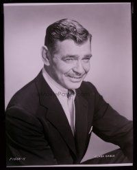 8x280 CLARK GABLE set of 7 8x10 negatives '50s great images of the legendary actor!
