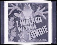 8x291 I WALKED WITH A ZOMBIE 8x10 negative '43 classic Lewton & Tourneur, incredible 6sheet image!