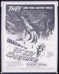 8x292 INVASION OF THE BODY SNATCHERS 8x10 negative '56 classic horror, the ultimate in sci-fi!