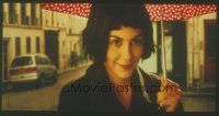8x207 AMELIE 35mm slide '01 Jean-Pierre Jeunet, great close up of Audrey Tautou under umbrella!