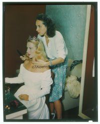 8x212 BEAST WITH FIVE FINGERS set of 7 8x10 & 4x5 transparencies '47 candid having hair done!