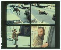 8x262 BURT REYNOLDS 4x5 transparency '81 images of actor performing stunts from Sharky's Machine!