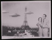 8x310 EARTH VS. THE FLYING SAUCERS set of 2 1.5x2 negatives '56 images of saucers attacking Earth!
