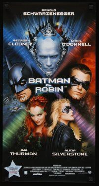 8y172 BATMAN & ROBIN Aust daybill '97 Clooney, O'Donnell, Schwarzenegger, Thurman, Silverstone