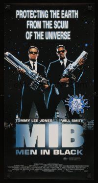 8y187 MEN IN BLACK Aust daybill '97 Will Smith & Tommy Lee Jones with huge guns!