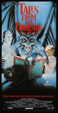 8y196 TALES FROM THE DARKSIDE Aust daybill '90 Geoge Romero & Stephen King, creepy art of demon!