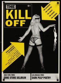 8y168 KILL-OFF Aust mini poster '90 Jim Thompson pulp thriller, sexy full-length topless girl!