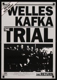 8y169 TRIAL Aust mini poster R90s Orson Welles' Le proces, Anthony Perkins!