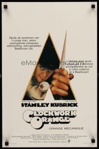 8y709 CLOCKWORK ORANGE Belgian '72 Stanley Kubrick classic, Philip Castle art of Malcolm McDowell!