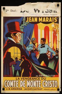 8y710 COUNT OF MONTE CRISTO chapter 2 Belgian '55 Jean Marais as Edmond Dantes, art by Noel!