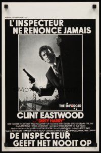 8y724 ENFORCER Belgian '76 great artwork image of Clint Eastwood as Dirty Harry!