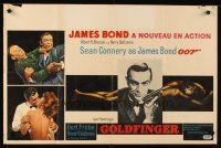 8y733 GOLDFINGER Belgian '64 Sean Connery as James Bond 007, w/Gert Frobe + gold girl!