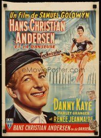 8y738 HANS CHRISTIAN ANDERSEN Belgian '53 wonderful art of Danny Kaye w/ballerina!