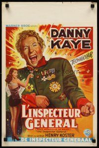 8y751 INSPECTOR GENERAL Belgian '50 art of Danny Kaye & luscious little lovely Barbara Bates!