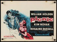 8y780 PICNIC Belgian '56 great art of barechested William Holden & sexy long-haired Kim Novak!