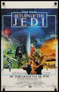8y785 RETURN OF THE JEDI Belgian '83 George Lucas classic, Mark Hamill, Harrison Ford