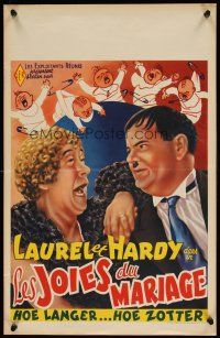 8y808 TWICE TWO Belgian R50s wacky art of Stan Laurel & Oliver Hardy, Hal Roach!