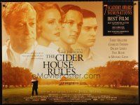 8y572 CIDER HOUSE RULES DS British quad '99 Caine, sexy Charlize Theron, Rudd & Tobey McGuire!