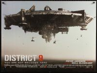 8y581 DISTRICT 9 DS British quad '09 sci-fi Best Picture nominee directed by Neill Blomkamp!