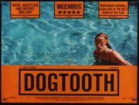8y582 DOGTOOTH DS British quad '09 Lanthimos' Kynodontas, cool image of blindfolded swimmer!