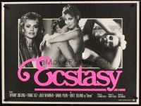 8y585 ECSTASY British quad '84 Tiffany Bolling, Franc Luz, Julie Newmar, sexy images!