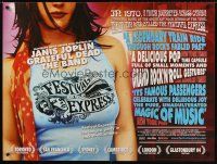 8y591 FESTIVAL EXPRESS British quad '03 music documentary with Janis Joplin & other greats!