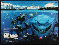 8y592 FINDING NEMO DS British quad '03 best Disney & Pixar animated fish movie, Bruce!