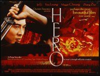 8y604 HERO DS British quad '02 Yimou Zhang's Ying xiong, Jet Li, cool cast montage!