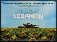 8y621 LEBANON DS British quad '09 cool image of tank in field of sunflowers!