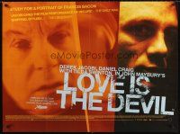 8y628 LOVE IS THE DEVIL British quad '98 Derek Jacobi as gay British artist Francis Bacon!
