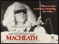 8y630 MACHEATH British quad '87 blindfolded John Hurt, Kenneth Colley!
