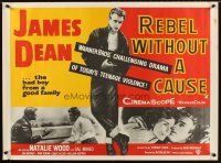 8y653 REBEL WITHOUT A CAUSE REPRO 1980s Nicholas Ray, James Dean, bad boy from a good family!