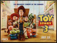 8y678 TOY STORY 3 advance DS British quad '10 Disney & Pixar, great image of Woody, Buzz, & more!